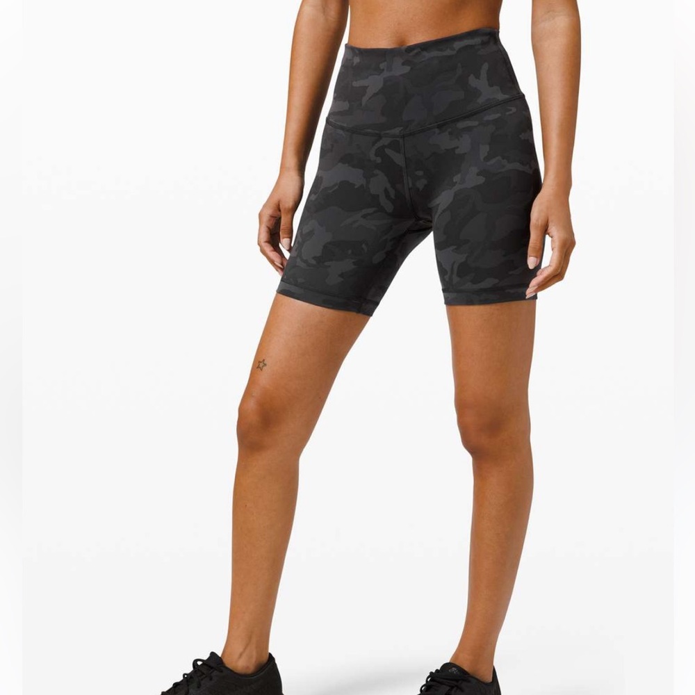 Wunder train shorts 6” black incognito camo 4